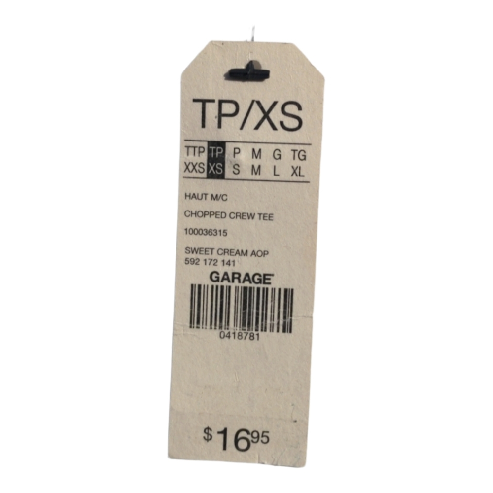 Garage TP/XS white w/ print tshirt - Picture 4 of 4
